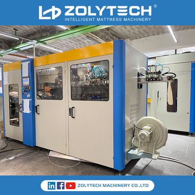 ZOLYTECH ZLT-PSD180 ارتفاع 100-250 مللي متر آلة لف زنبرك الجيب 180 قطعة / دقيقة لشبكة فراش
