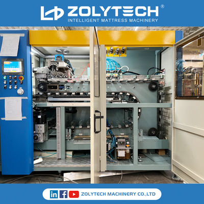 ZOLYTECH آلة لف زنبرك الجيب 180 قطعة / دقيقة خط إنتاج زنبرك الجيب المحوسب بارتفاع 100-250 مم