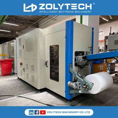 ZOLYTECH ZLT-PSD180 آلة لف زنبرك الجيب 180 قطعة / دقيقة خط إنتاج زنبرك الجيب المحوسب لشبكة المرتبة