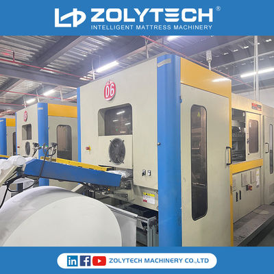LIANROU - ZOLYTECH ماكينة تصنيع مفرش الجيب ذات النوابض الأوتوماتيكية بالكامل