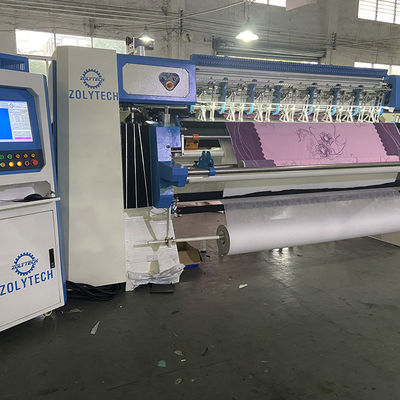 WV15 عالية السرعة المحوسبة سلسلة غرزة آلة خياطة اللحف الصناعية 25.4mm إبرة المسافة للفراش